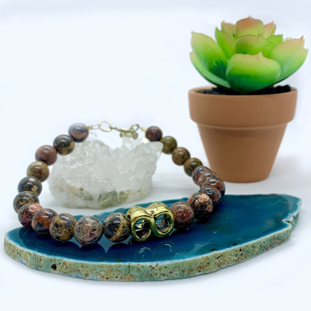 Fancy Jasper Bead Bracelet